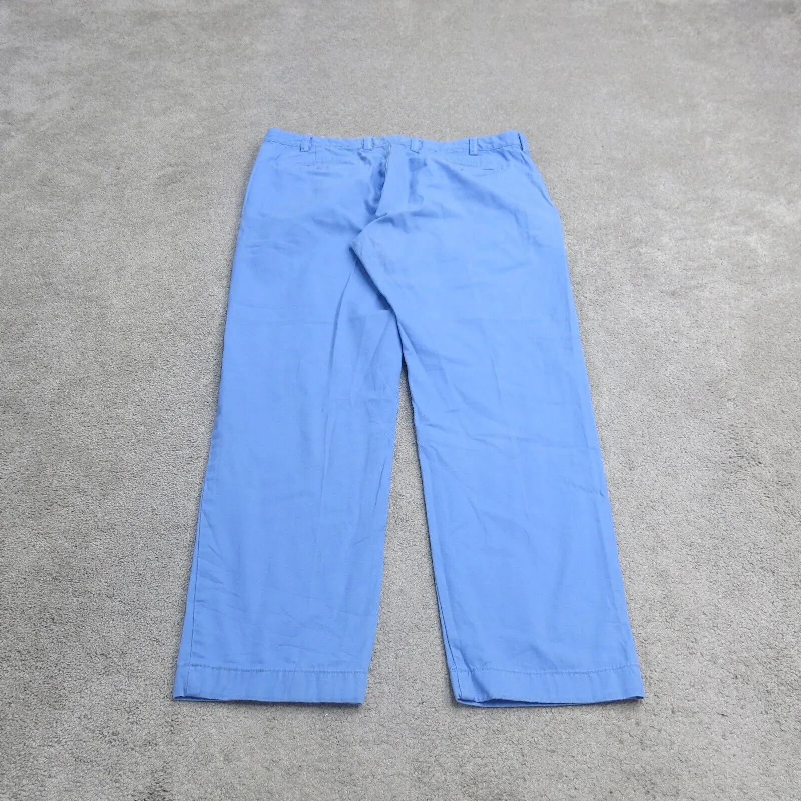 346 Brooks Brothers Pants Mens W36XL30 Blue Chino Straight Leg 100% Cotton