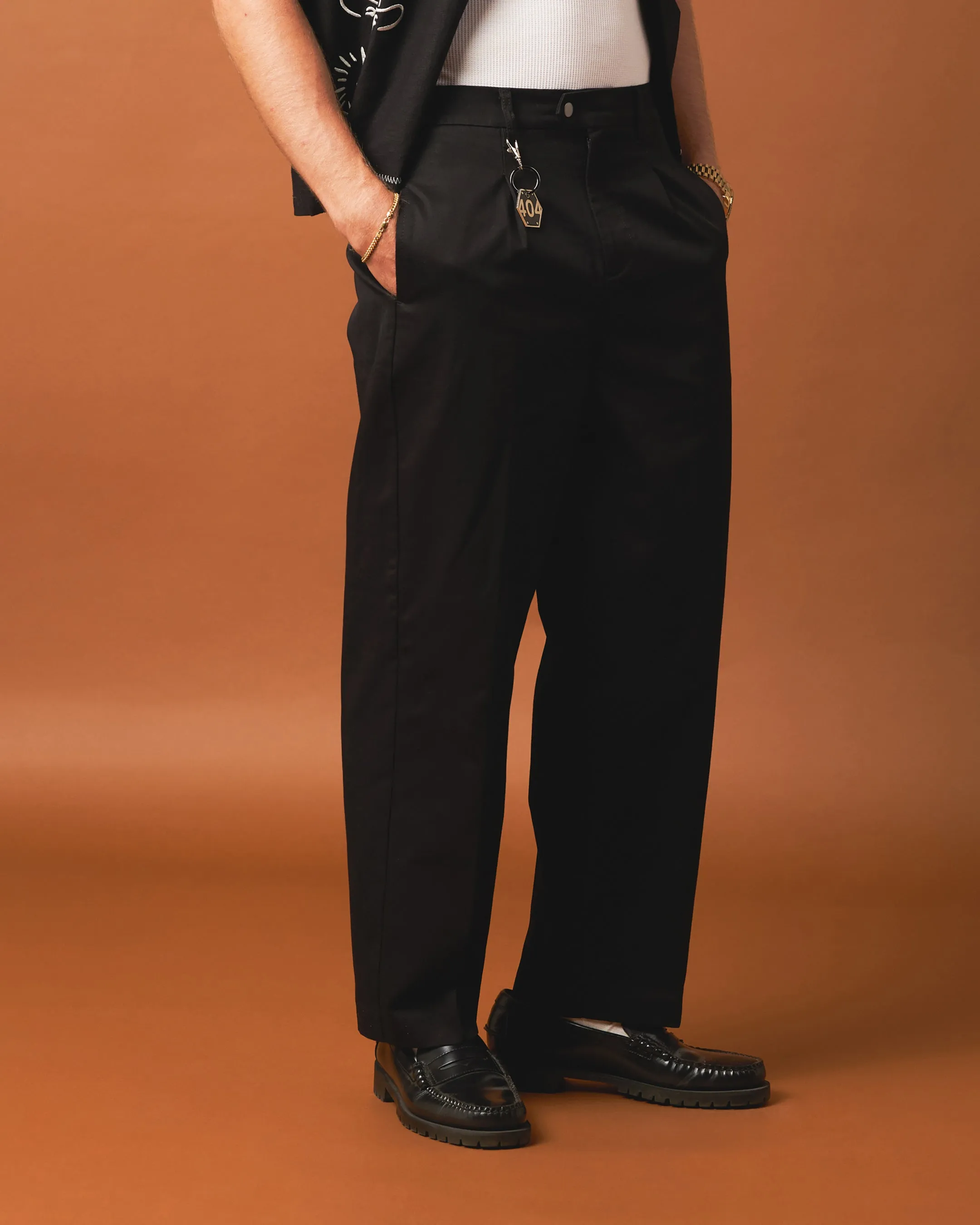 404 Studio High Waist Trousers Black