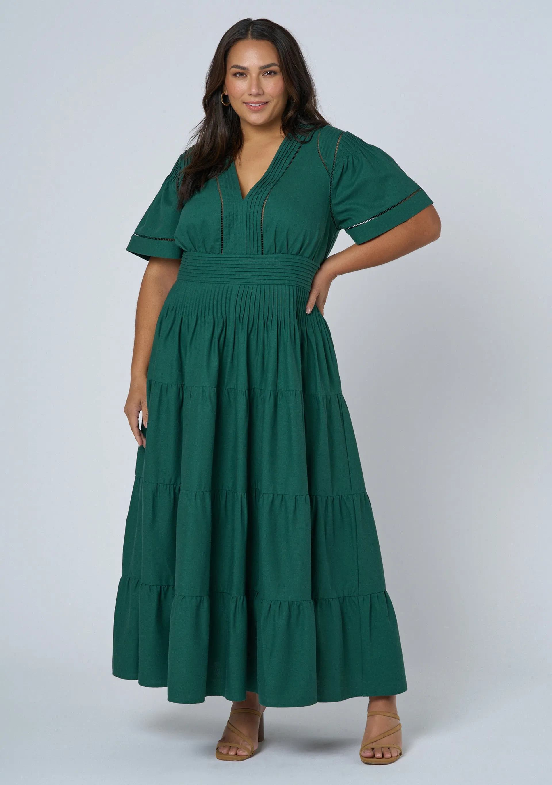 Abby Linen Maxi Dress