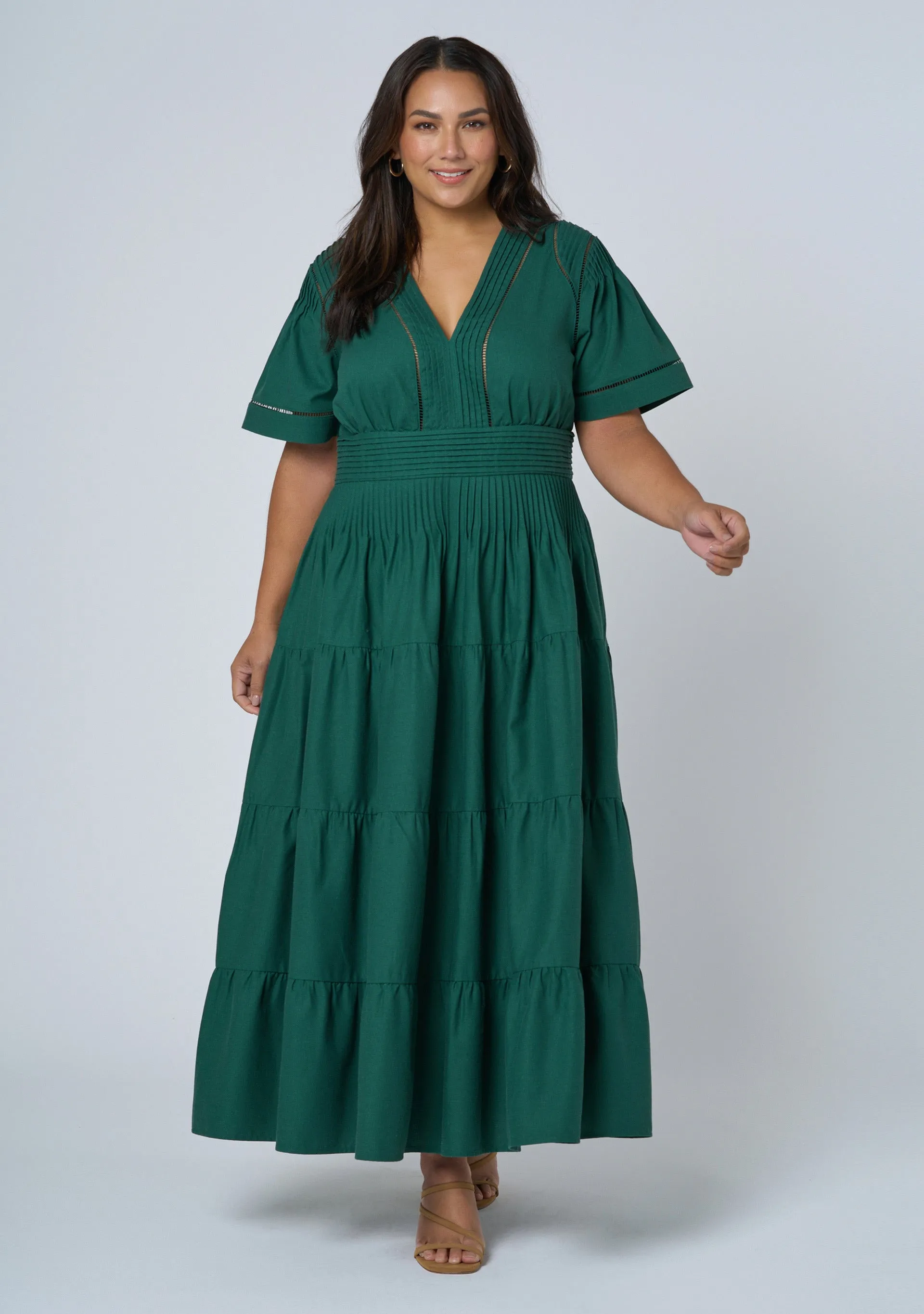 Abby Linen Maxi Dress