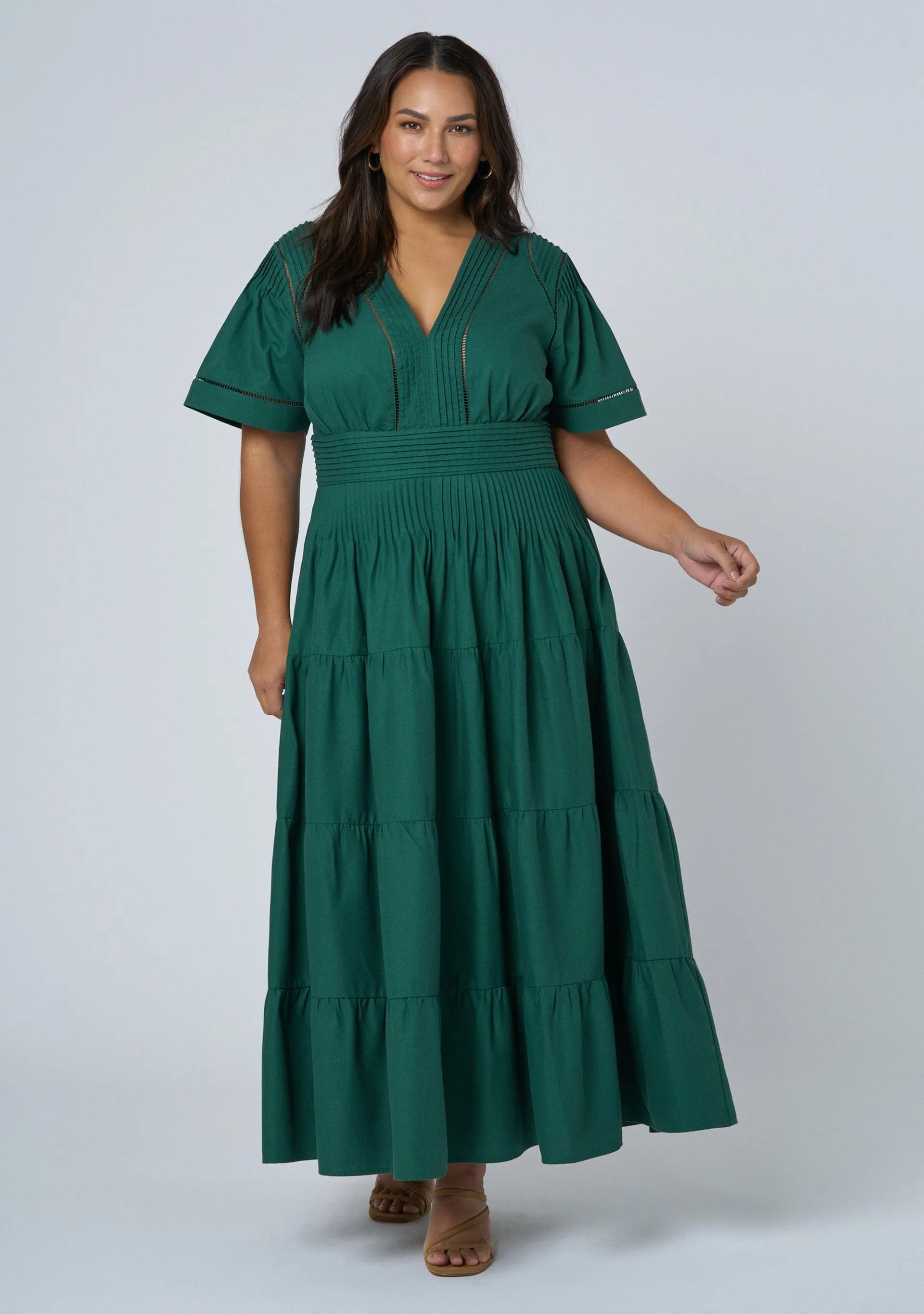 Abby Linen Maxi Dress