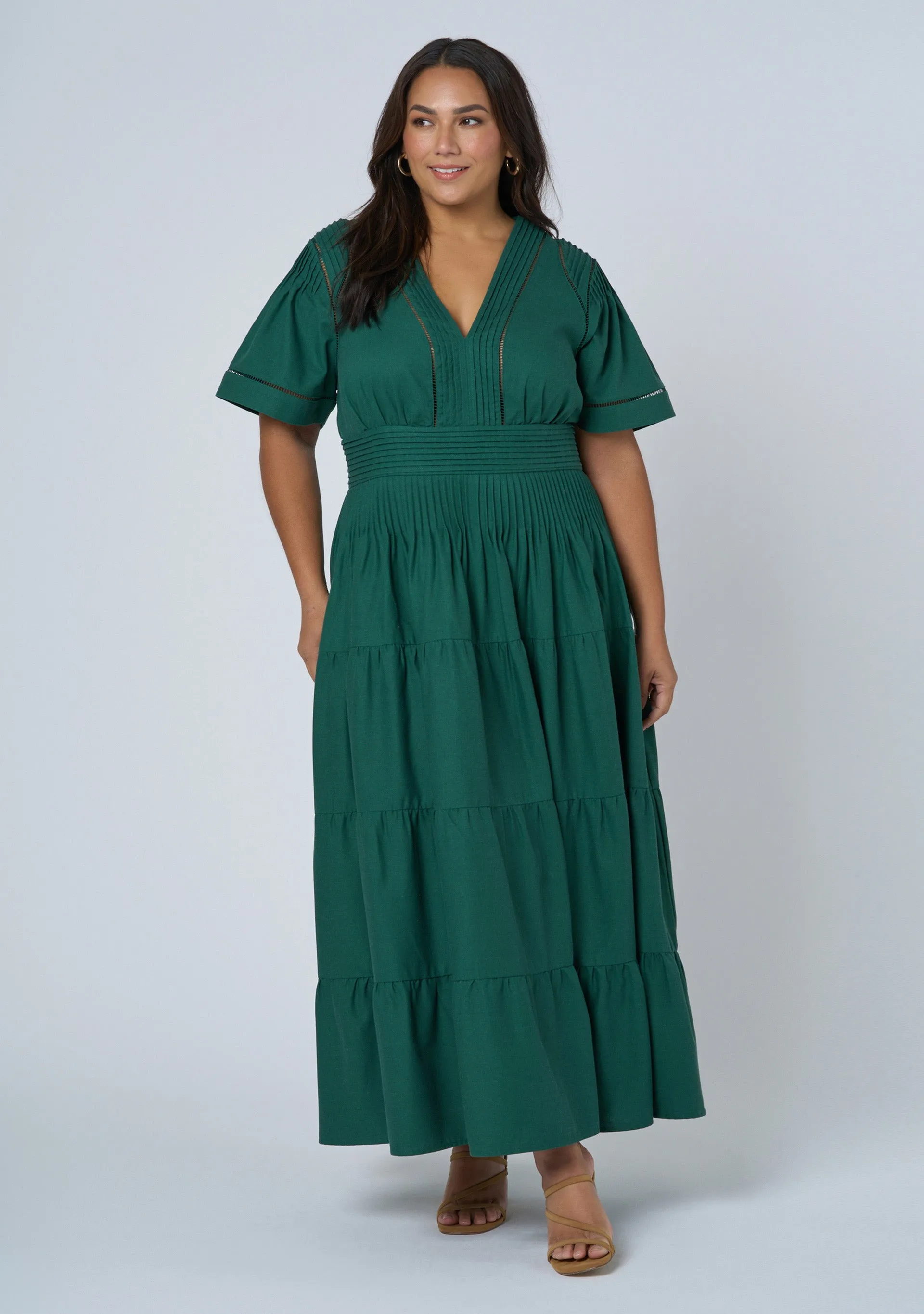 Abby Linen Maxi Dress