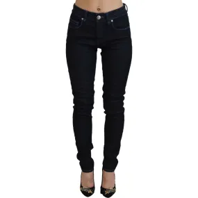 Acht Chic Slim-Fit Cotton Denim in Dark Blue