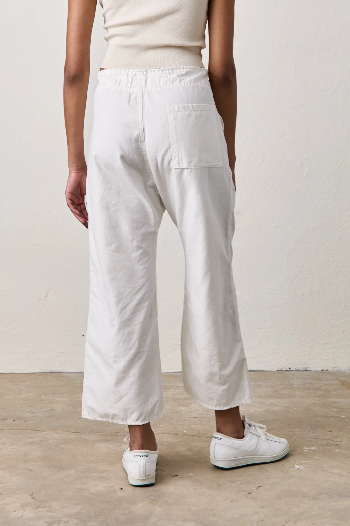 AKARI TIE WAIST PANT / SOFT WHITE