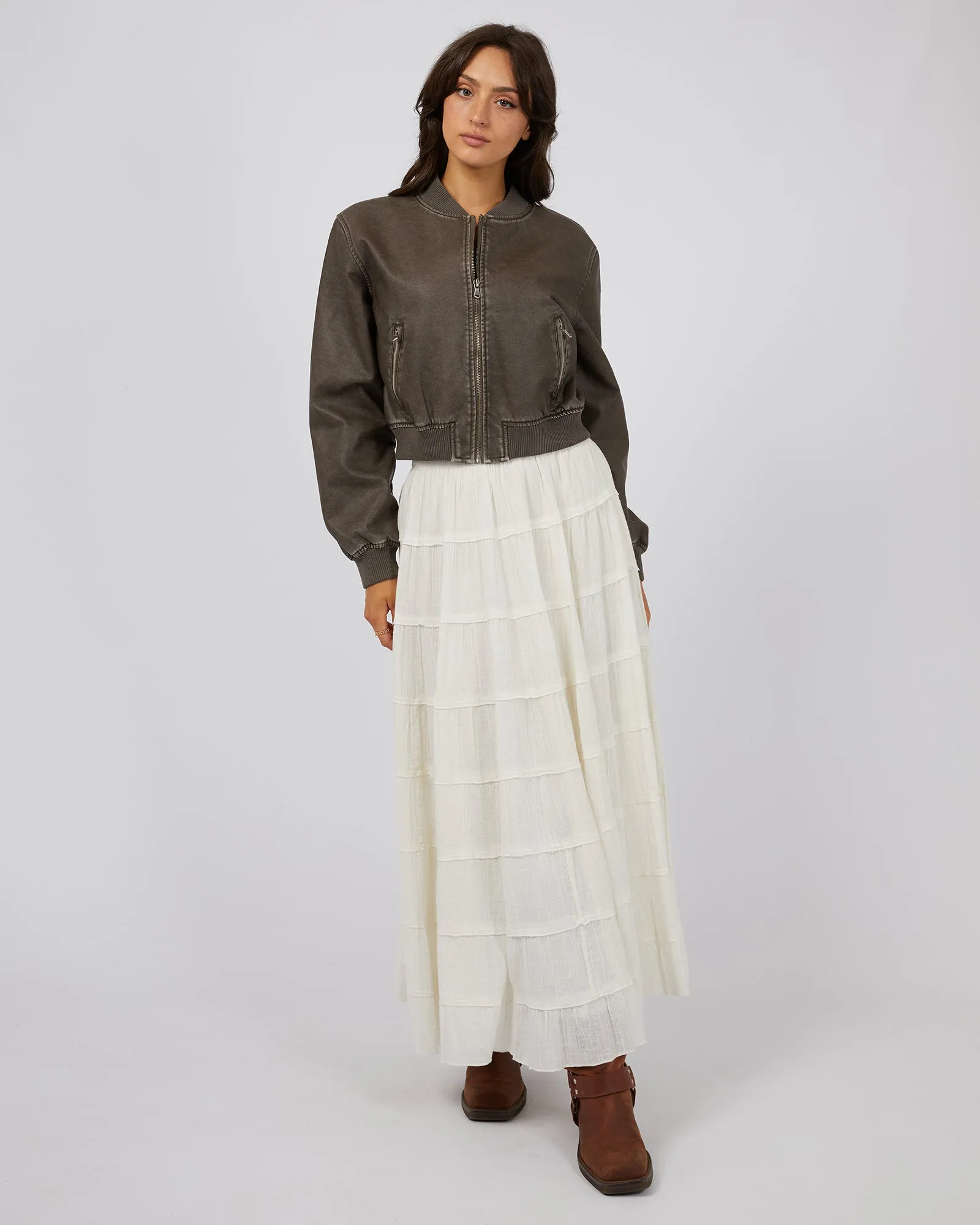 All About Eve Paloma Maxi Skirt Vintage White