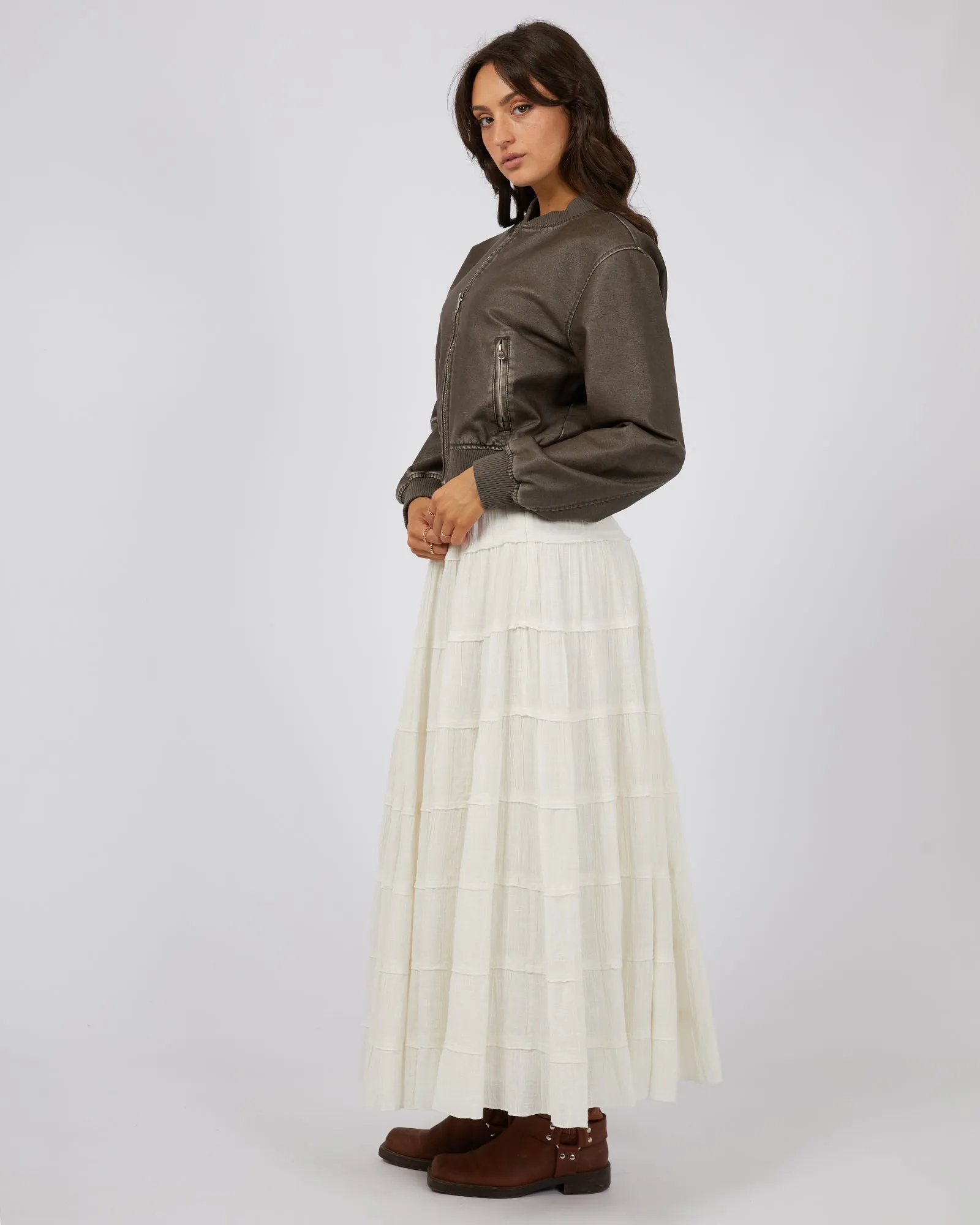 All About Eve Paloma Maxi Skirt Vintage White