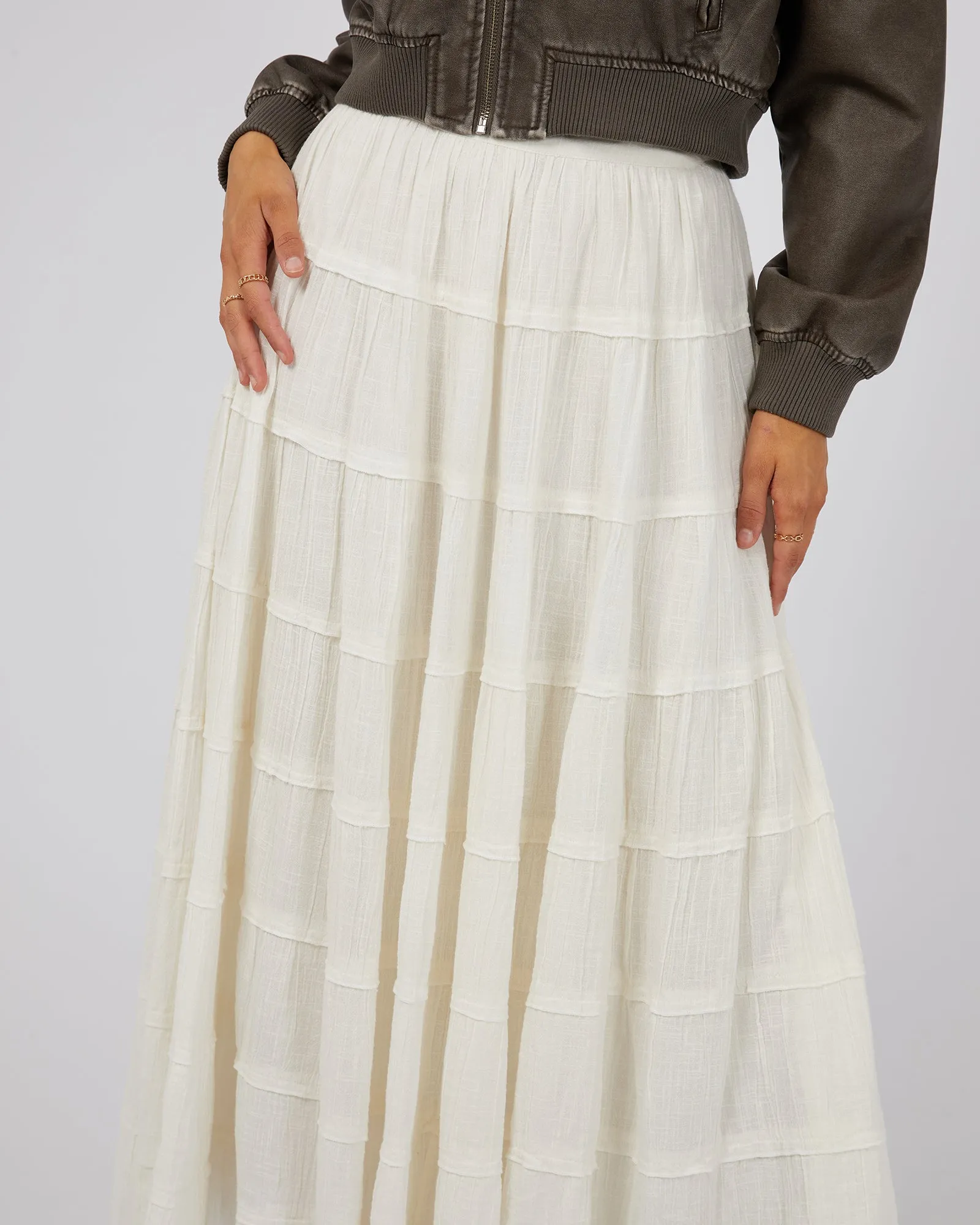 All About Eve Paloma Maxi Skirt Vintage White