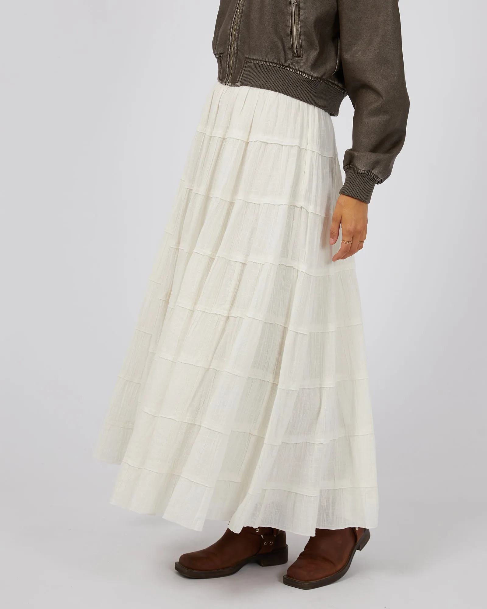 All About Eve Paloma Maxi Skirt Vintage White