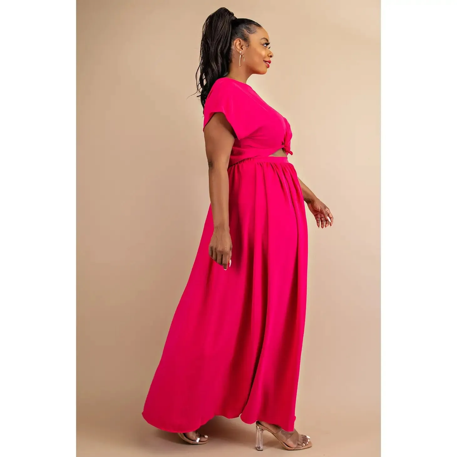 Anissa Off Shoulder Maxi Set - Plus Size