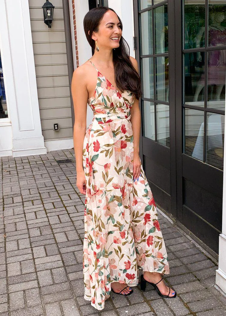 ASTR The Label Frolic Floral Maxi Dress