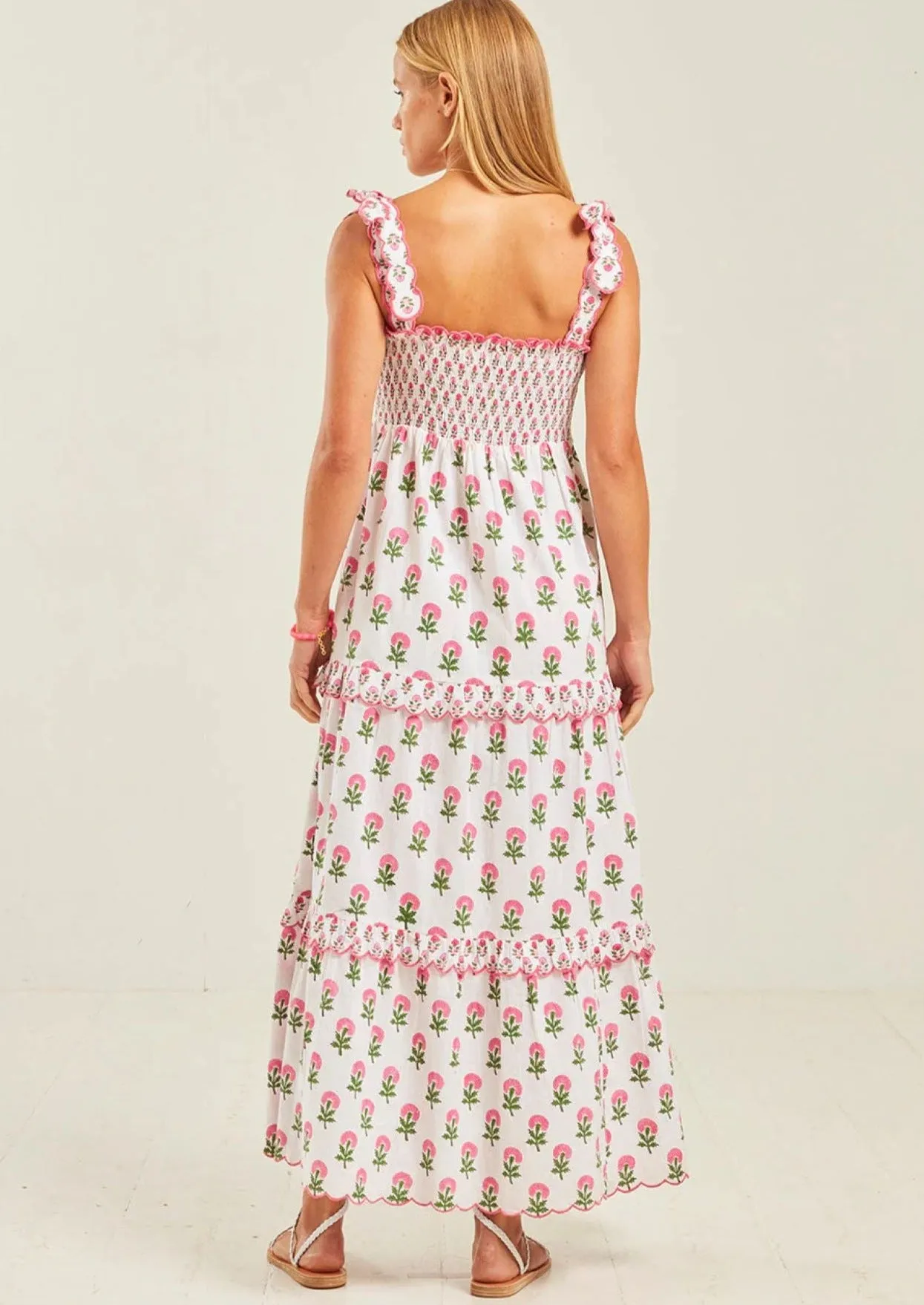 Athens Dress in Hollyhock Mix