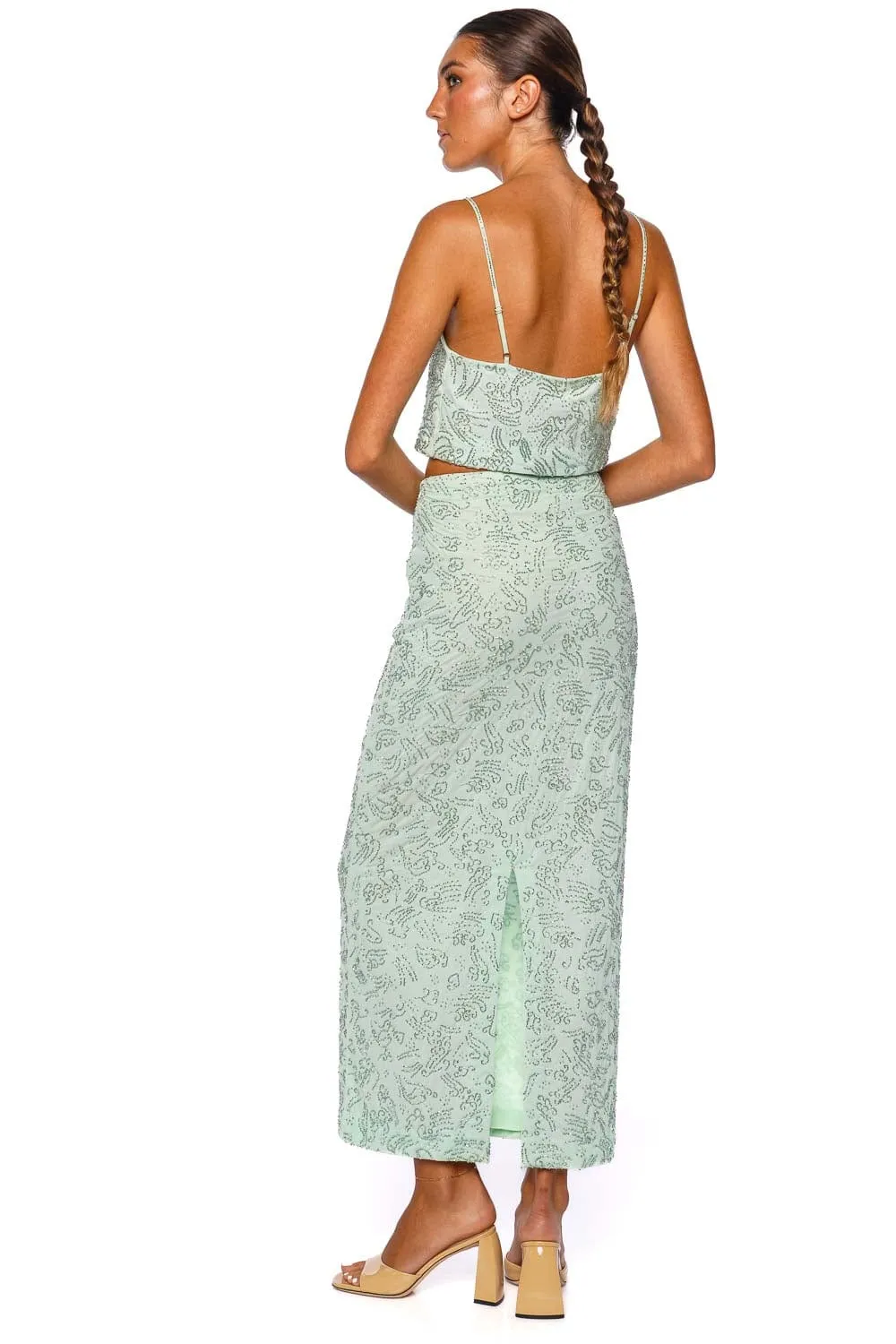 Barletta Caribbean Beaded Maxi Skirt