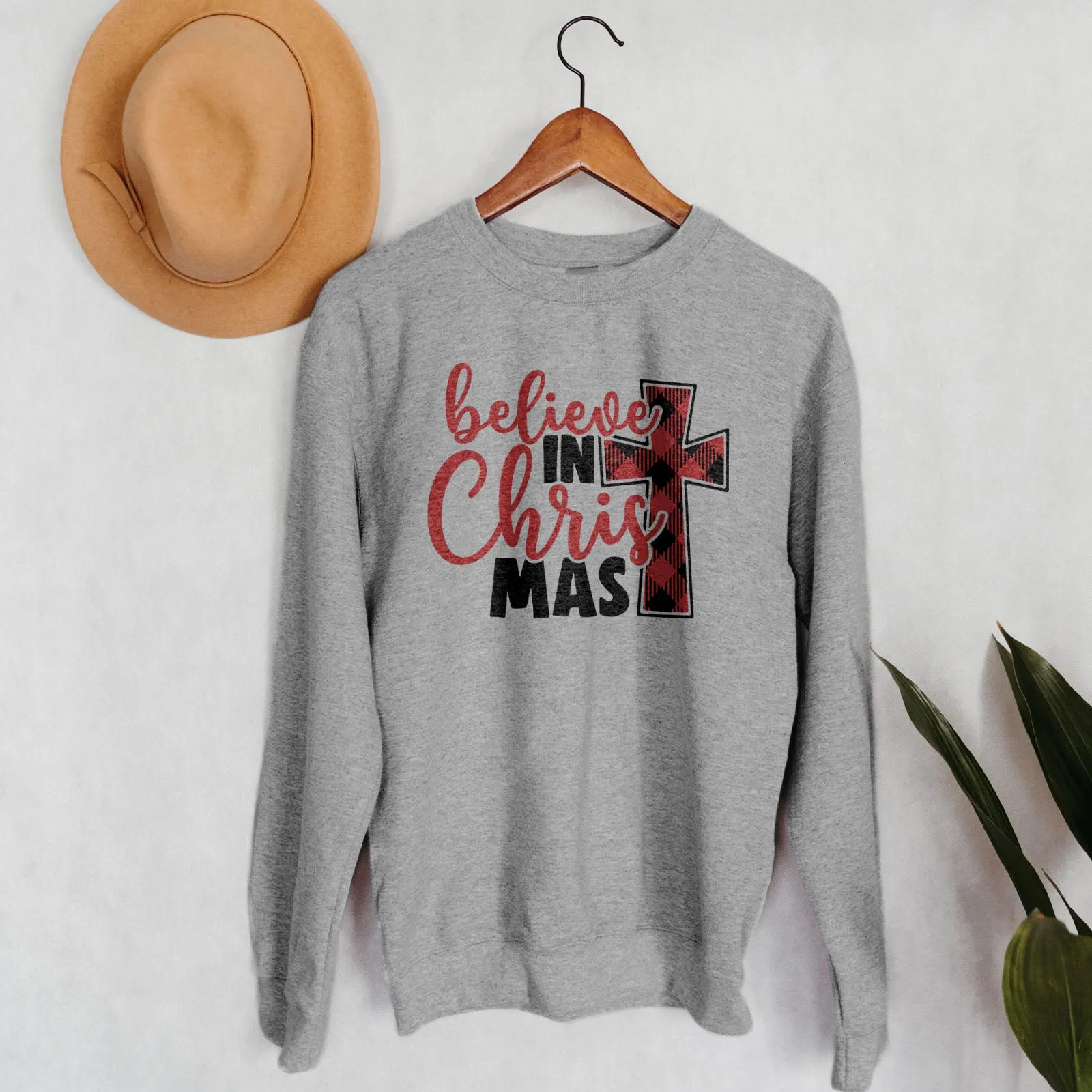 Believe in Christ Mas Sweatshirt