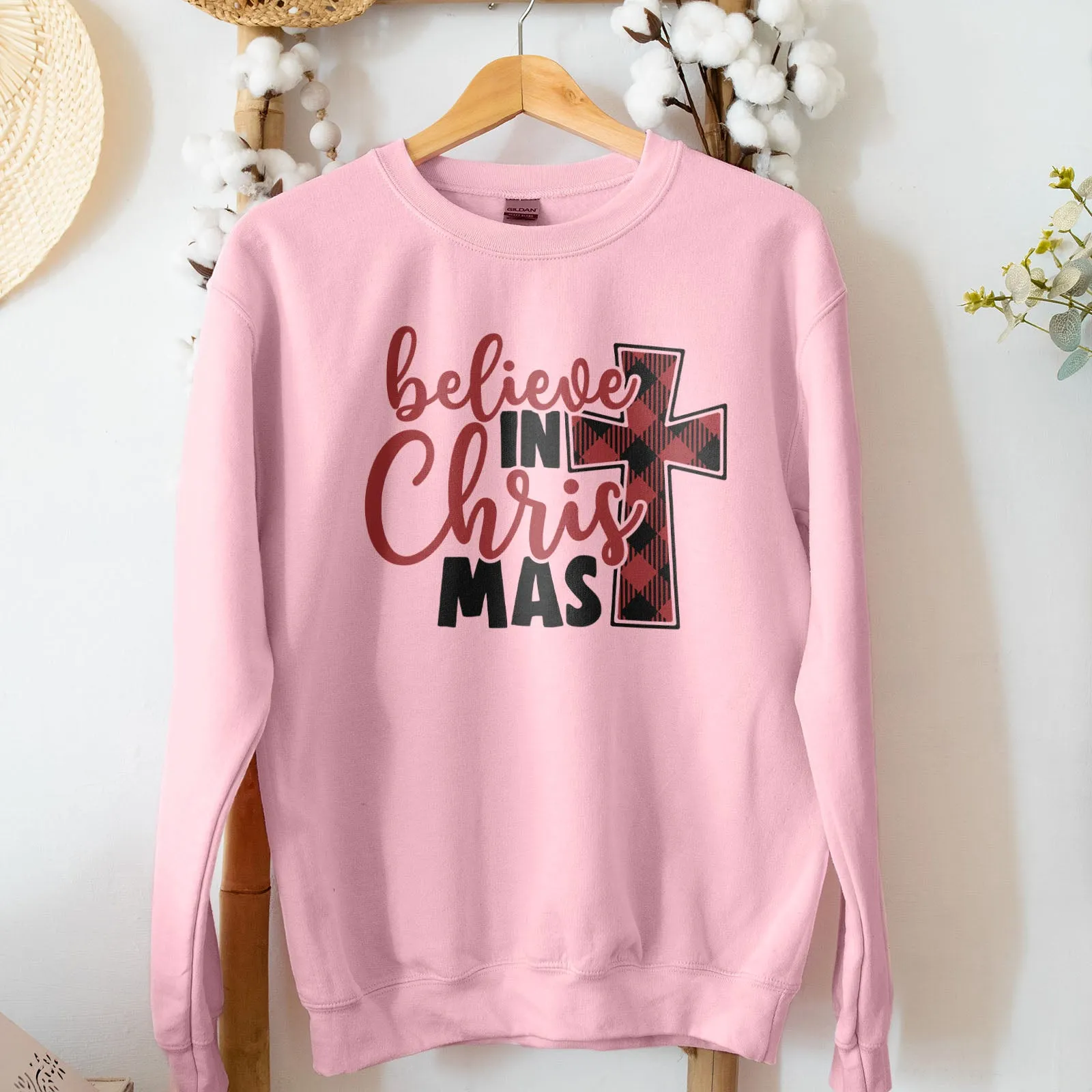 Believe in Christ Mas Sweatshirt