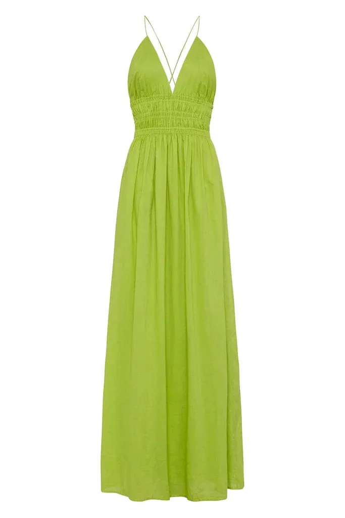 Bisetta Maxi Dress - Kiwifruit