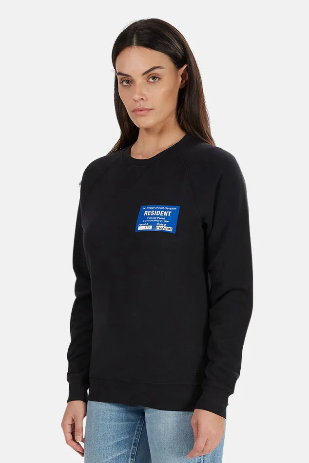 Black FRAME x Blue&Cream Parking Permit Sweatshirt