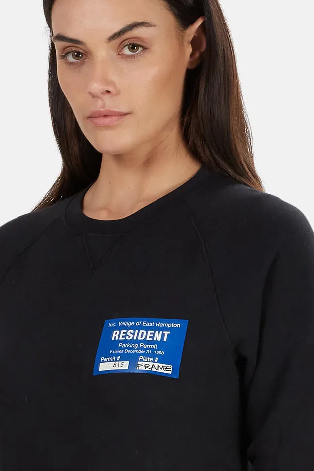 Black FRAME x Blue&Cream Parking Permit Sweatshirt