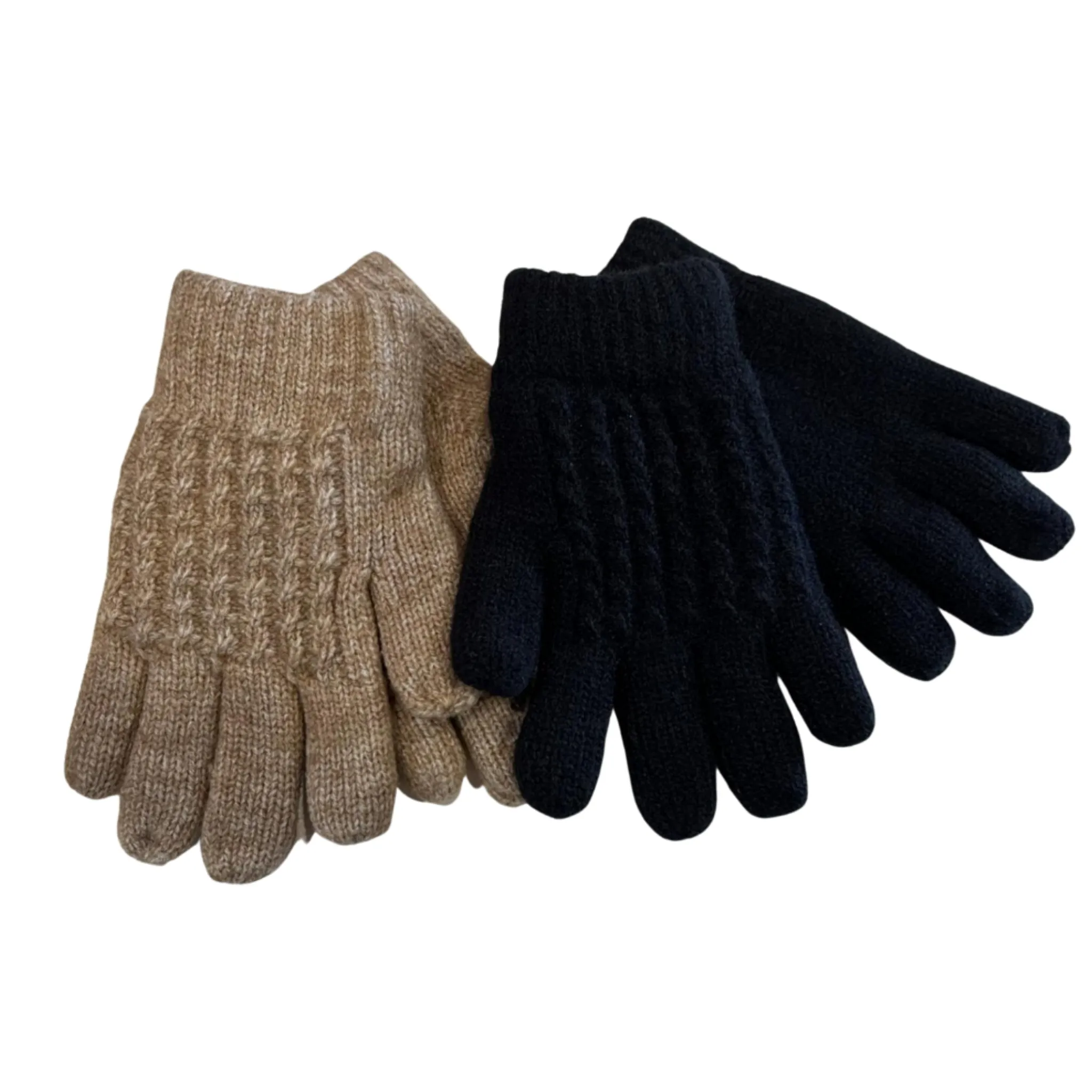 Cable Knit Gloves (Double Layered!)