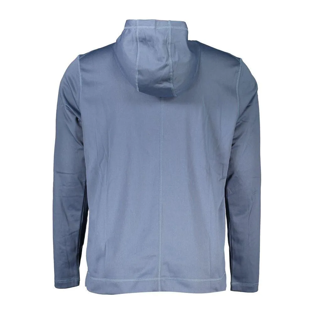 Calvin Klein Elegant Blue Hooded Sweatshirt - Men's Sports Chic