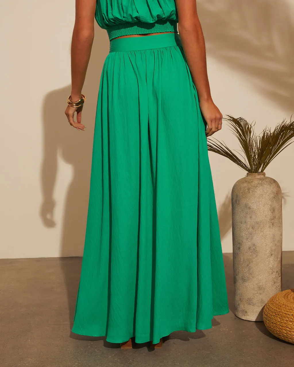 Camille Fitted Waist Maxi Skirt