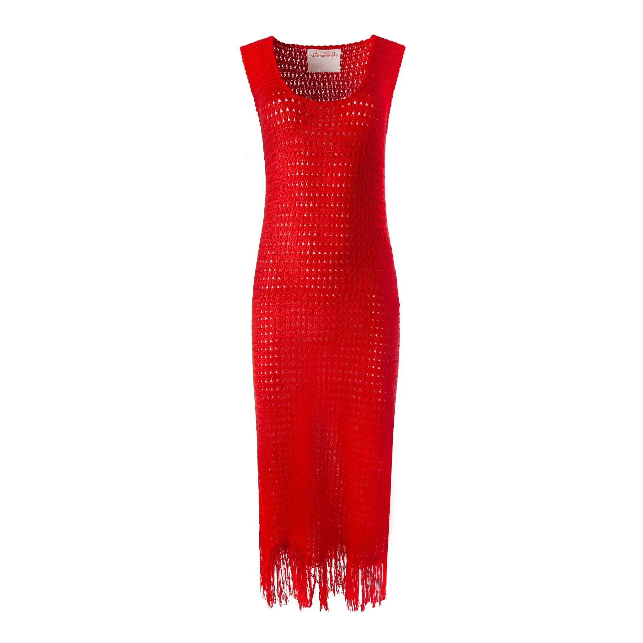 Cerise Hand Crochet Dress