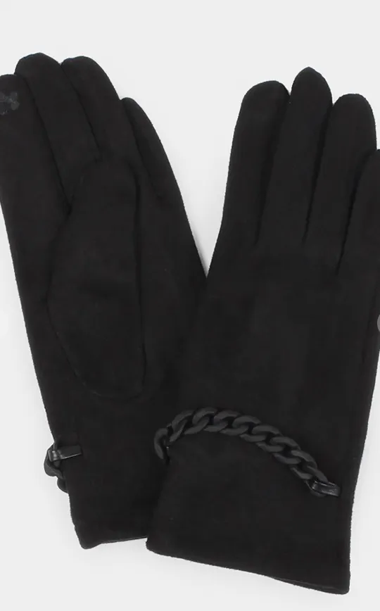 Chain Detail Gloves