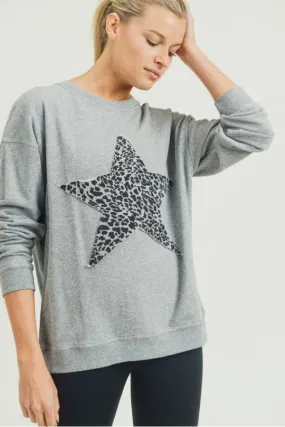 Cheetah Star Terry Sweatshirt