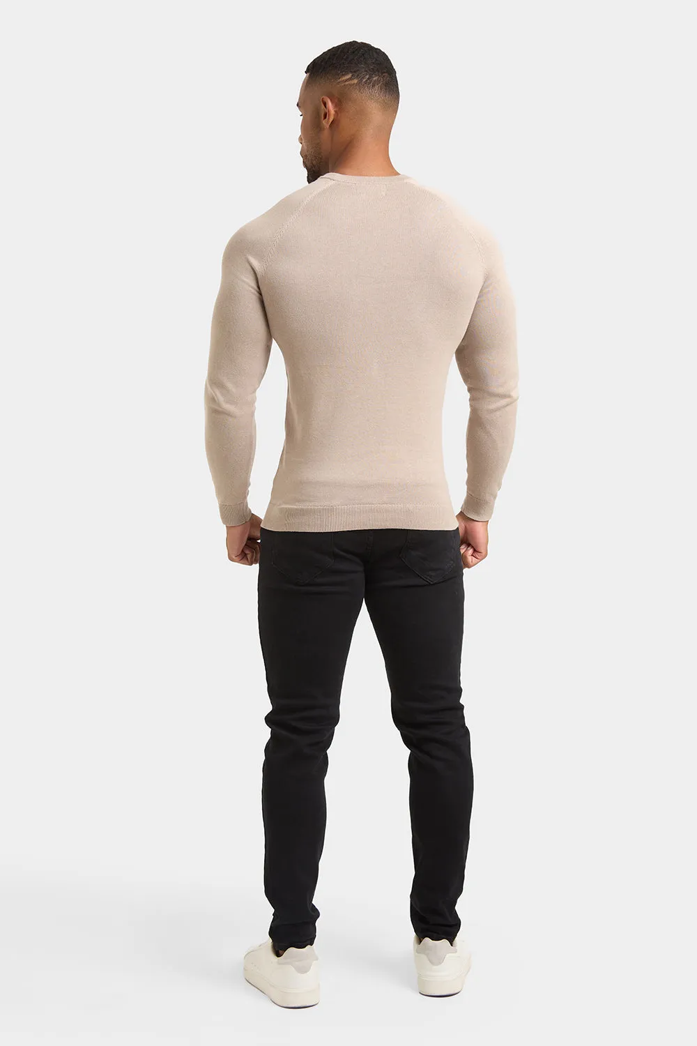 Cotton Crew Neck in Neutral