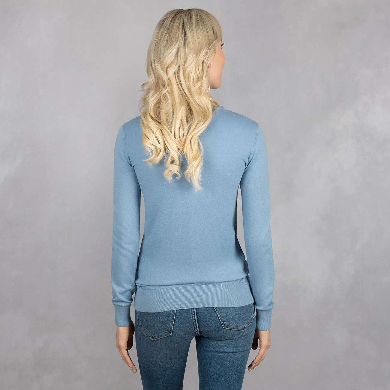 Cotton Pullover V-Neck Women