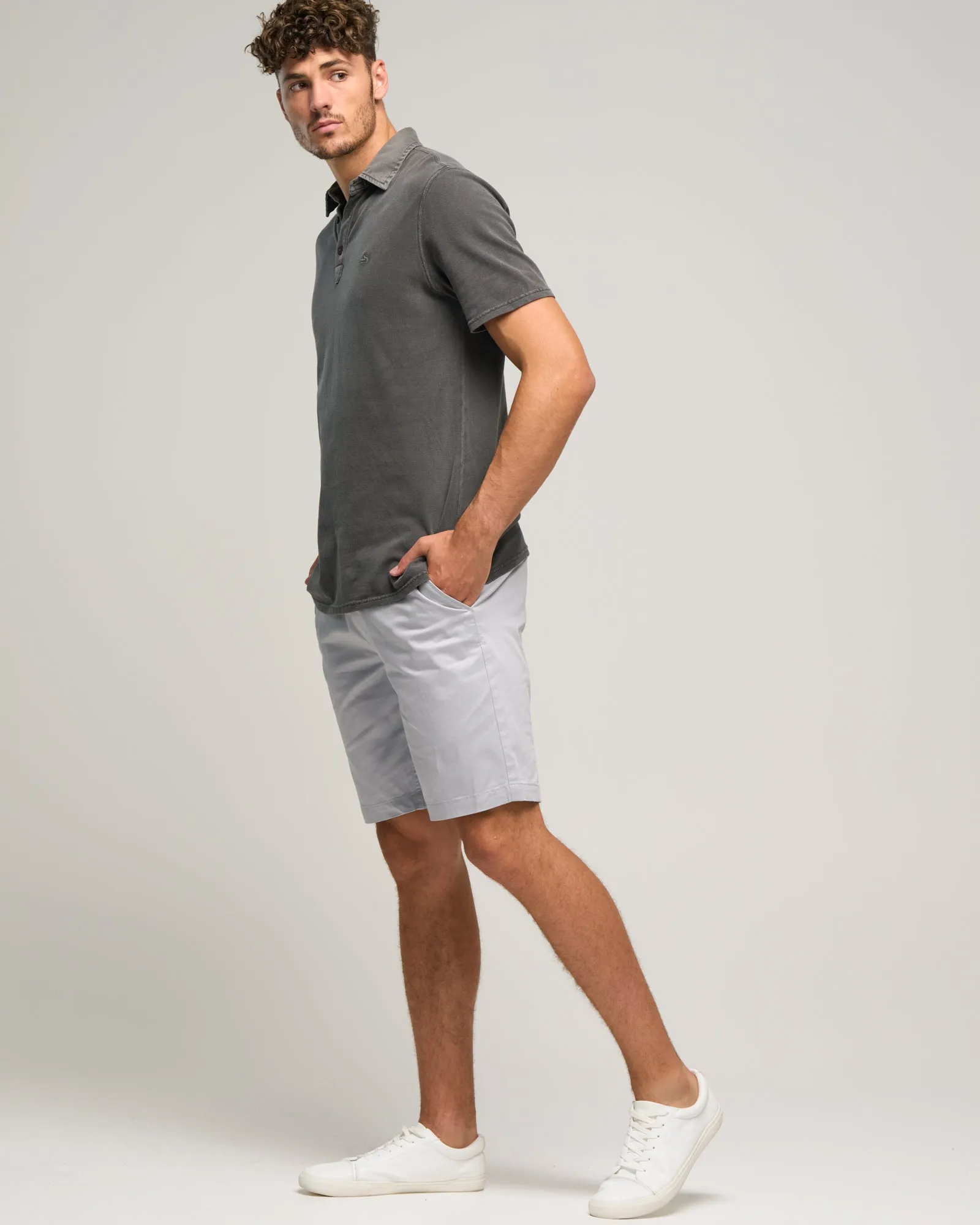 COTTON STRETCH CHINO SHORT