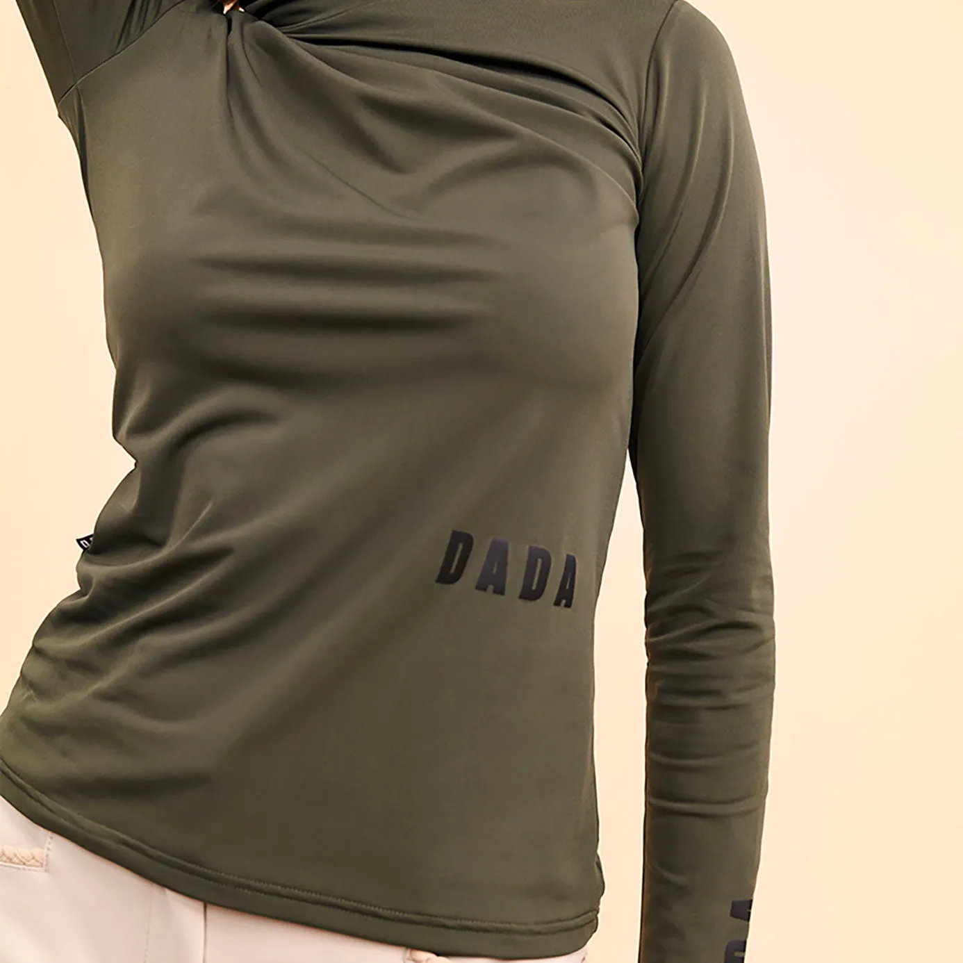 Dada Sport Consul Funnel Neck Base Layer - Olive Green