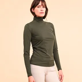 Dada Sport Consul Funnel Neck Base Layer - Olive Green