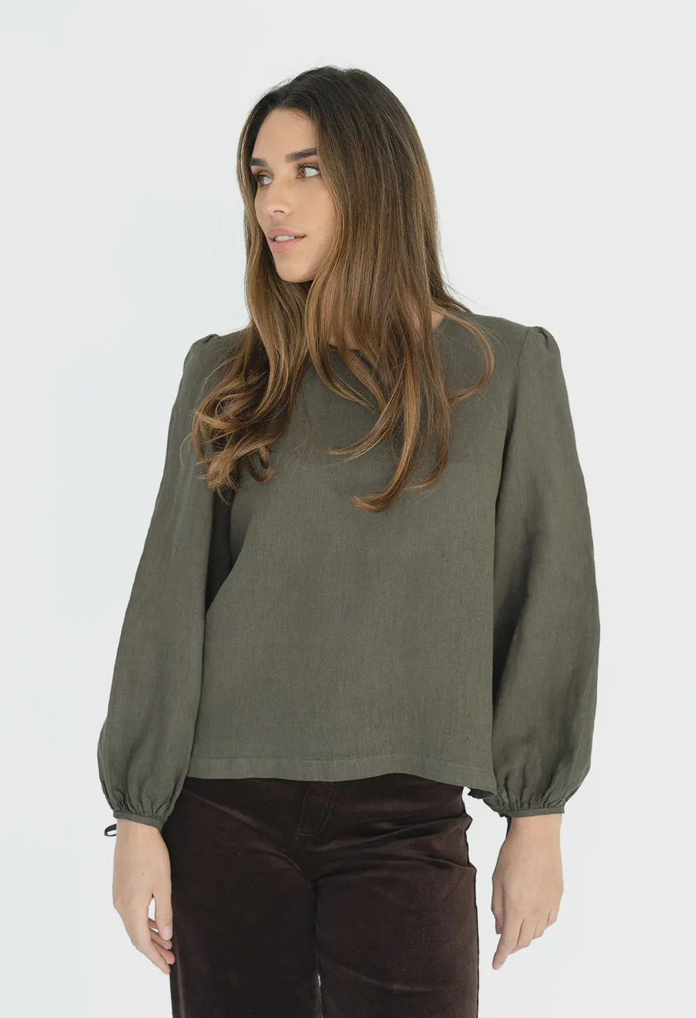 Demi Blouse / Moss