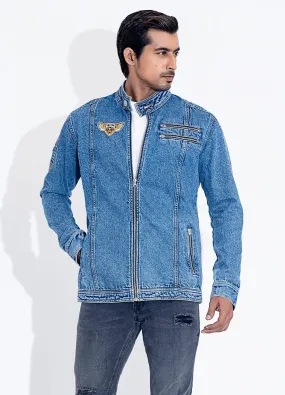 Denim Biker Jacket