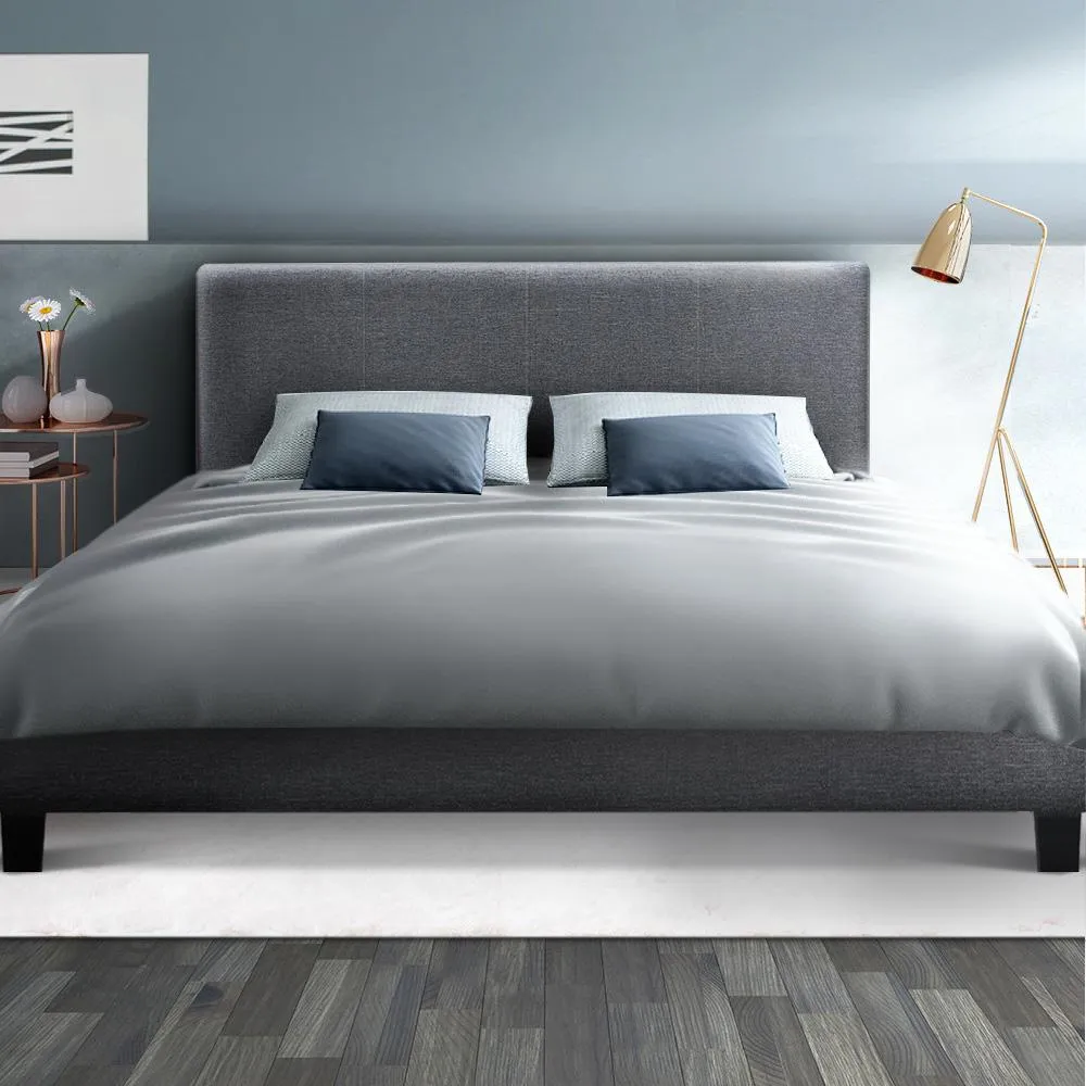 Double Package | Coogee Bed Grey & Normay Series Pillow Top Mattress (Medium Firm)