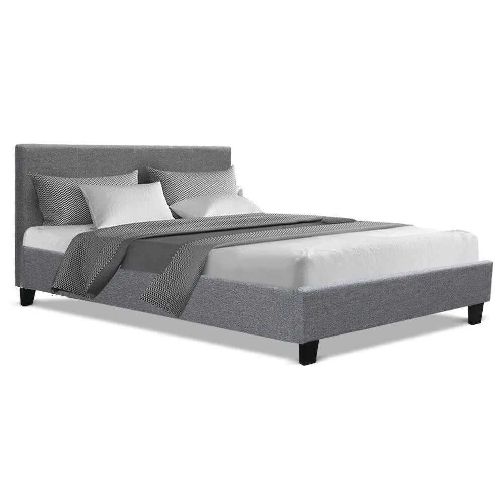 Double Package | Coogee Bed Grey & Normay Series Pillow Top Mattress (Medium Firm)