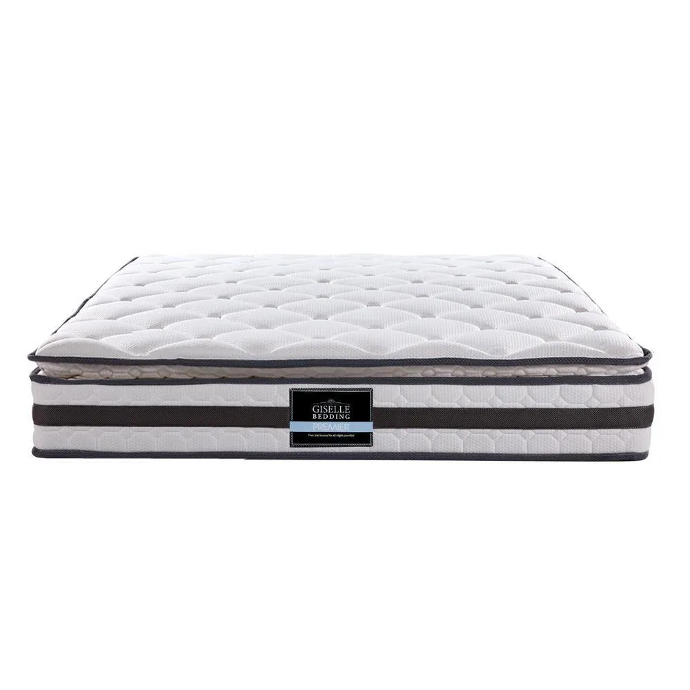 Double Package | Coogee Bed Grey & Normay Series Pillow Top Mattress (Medium Firm)