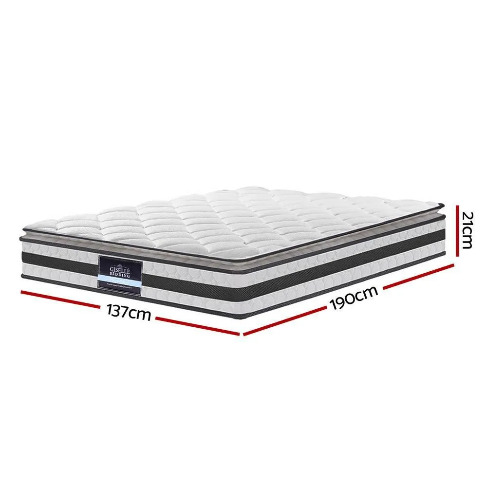 Double Package | Coogee Bed Grey & Normay Series Pillow Top Mattress (Medium Firm)