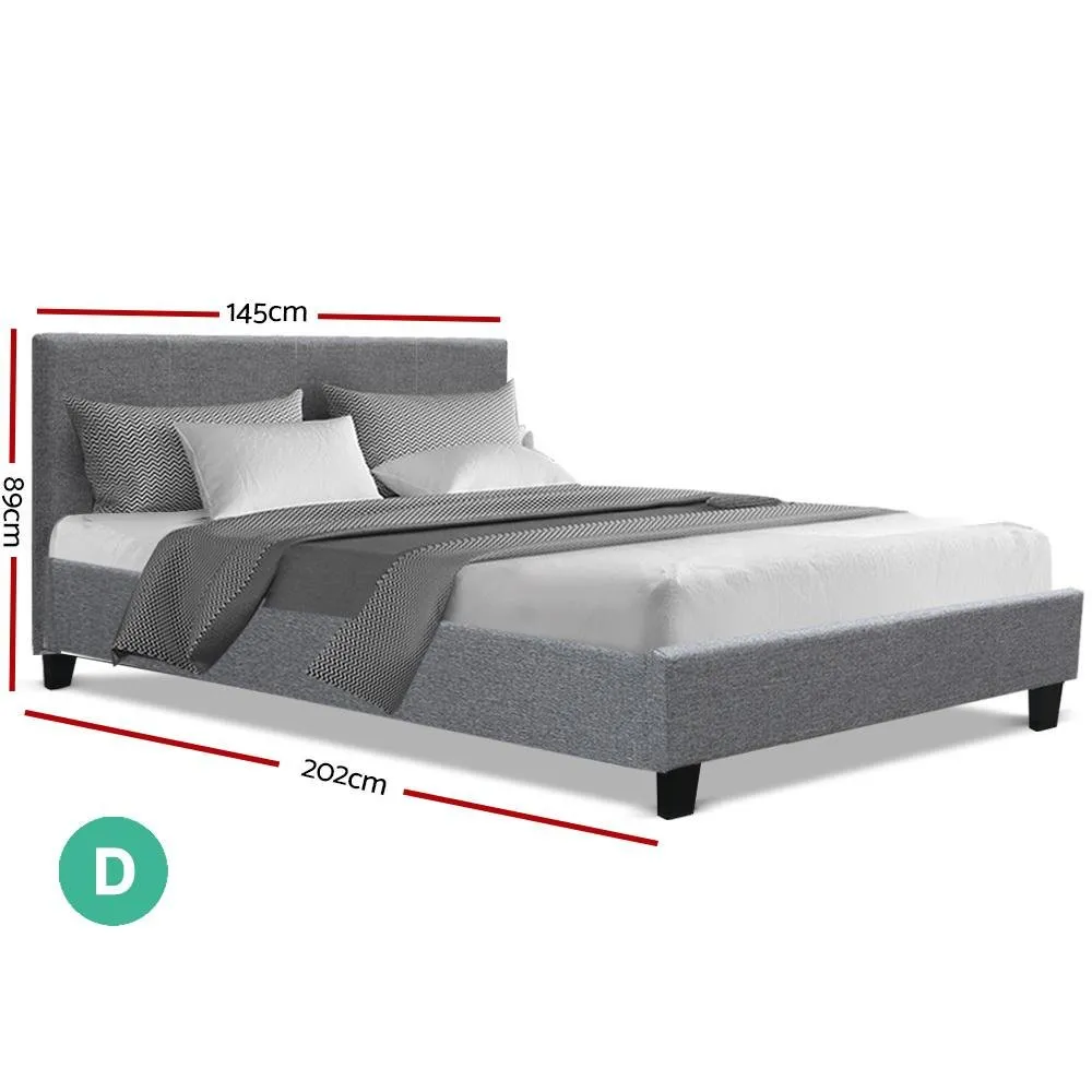 Double Package | Coogee Bed Grey & Normay Series Pillow Top Mattress (Medium Firm)