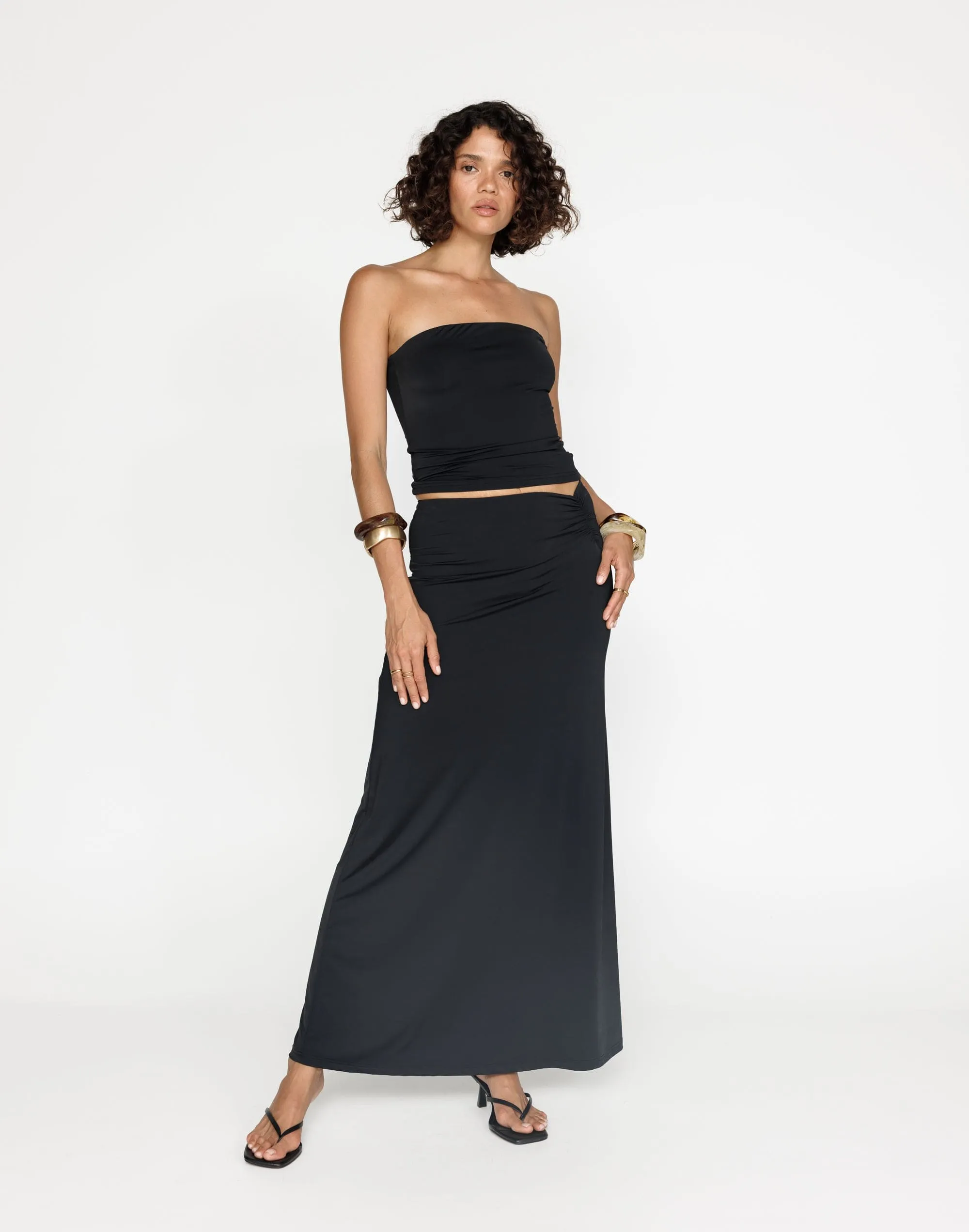 Emersen Maxi Skirt (Black)