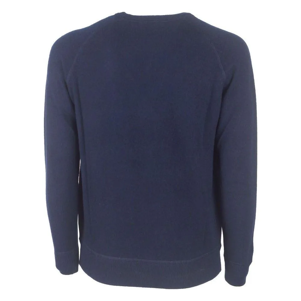 Emilio Romanelli Elegant Dark Blue Cashmere Sweater