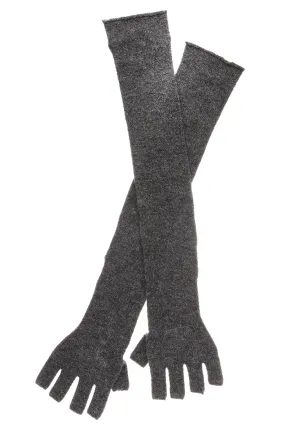 ENZA COSTA CASHMERE Long Wool Fingerless Grey Woman Gloves