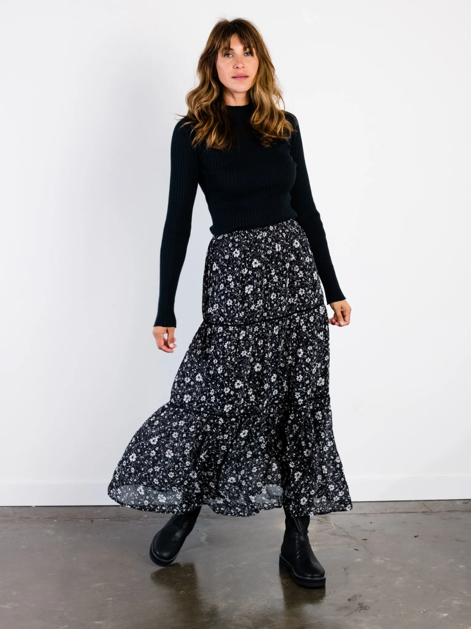 Erin Tiered Maxi Skirt