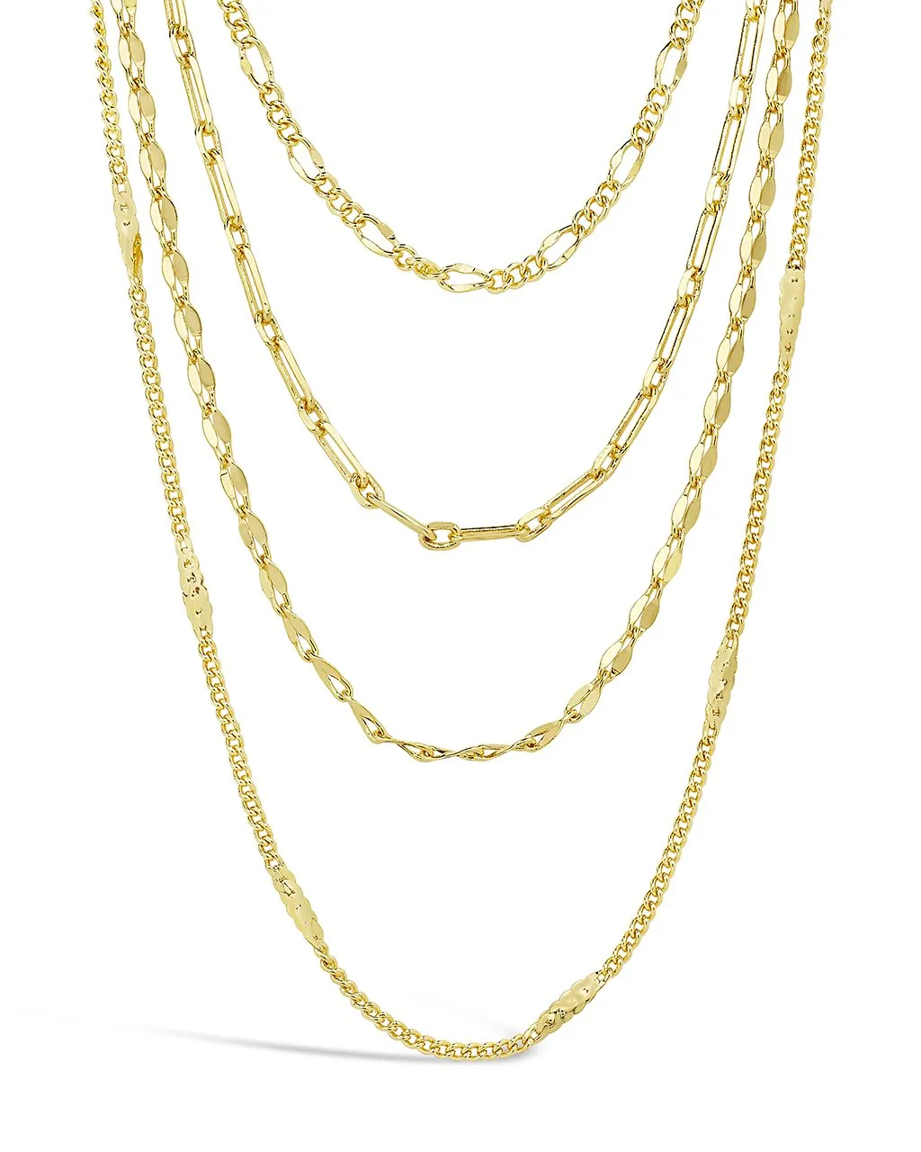 Four Layer Chain Necklace