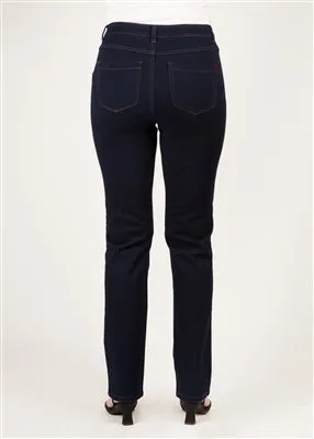 French Dressing Jeans Love Denim Petite Suzanne Straight Leg (Black, Indigo)