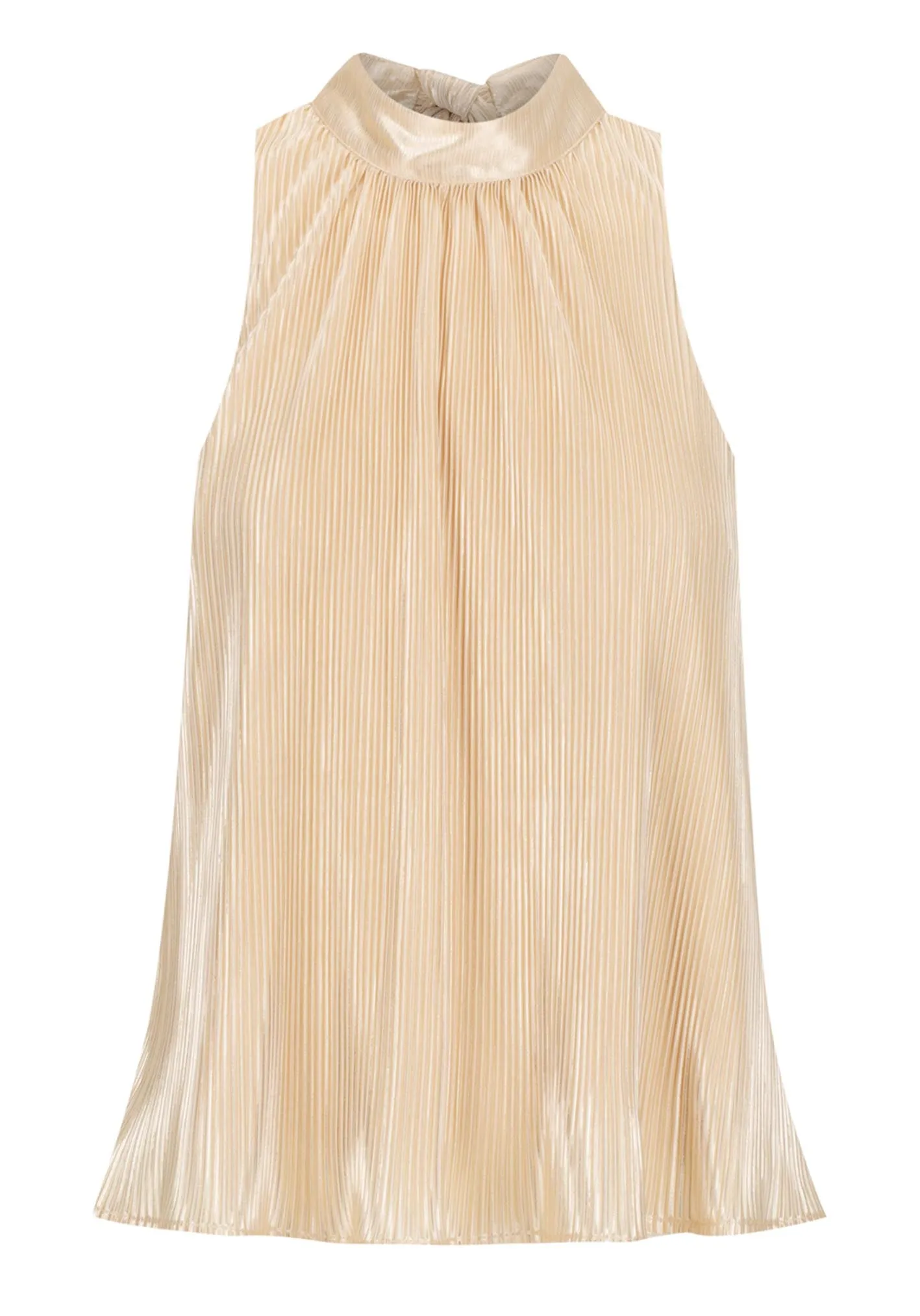 Galaxy Gold Pleated Maxi Dress & Top Set