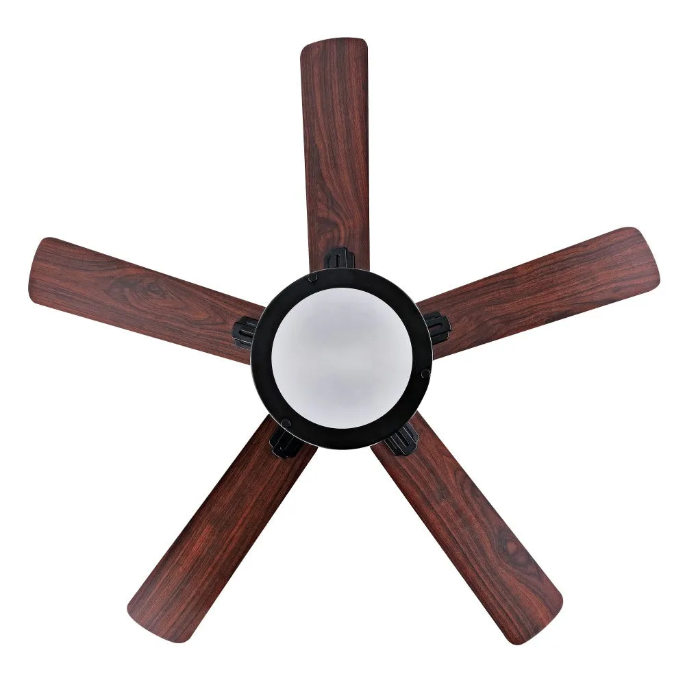 Holly 52" Bohemian Farmhouse Iron LED CEILING FAN