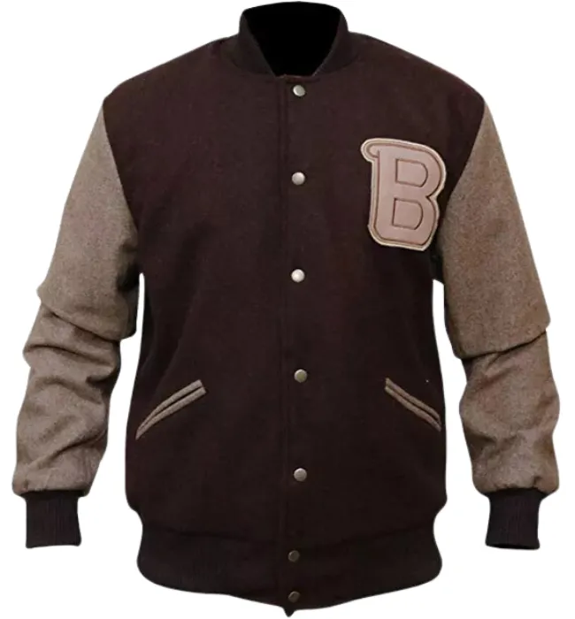 Hotline Miami Flight Brown Varsity Jacket