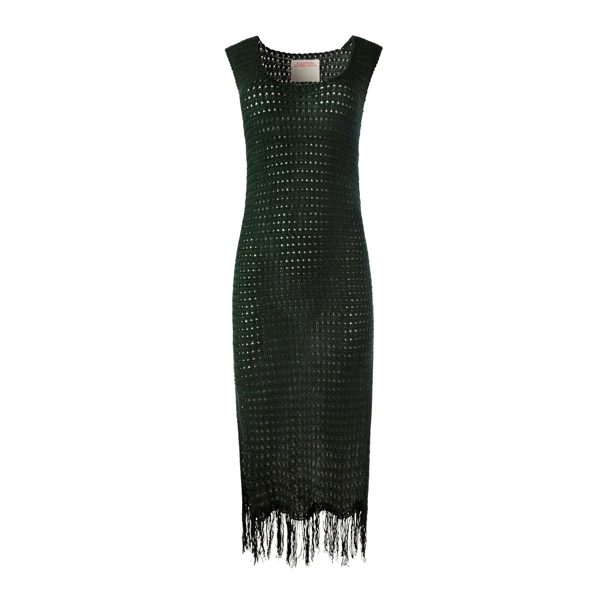 Hunter Green Hand Crochet Dress