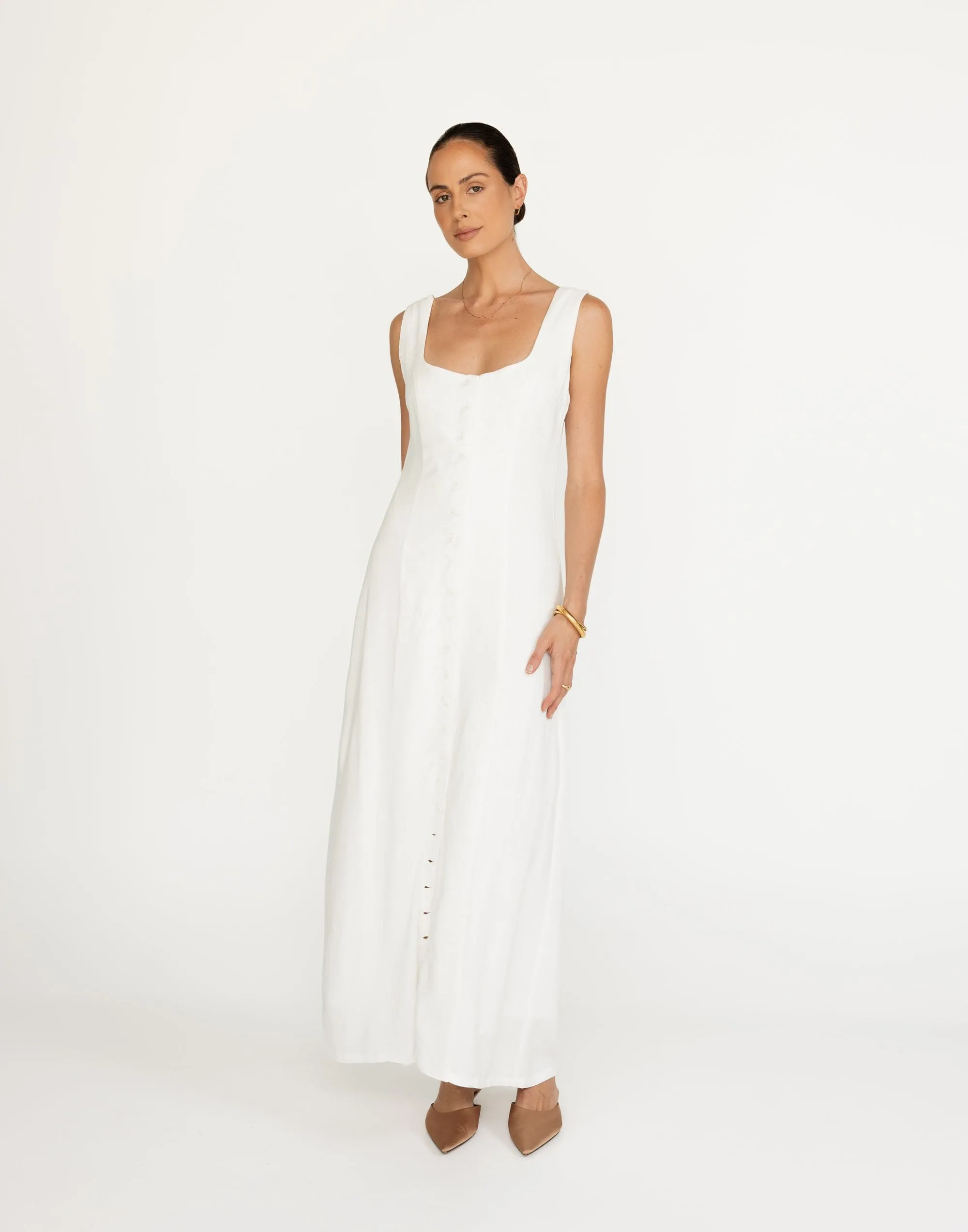 Joni Maxi Dress (White)